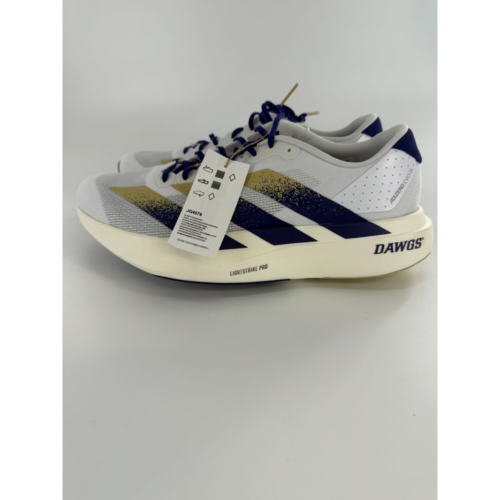 Adidas Adizero Evo SL 'Washington' White Purple Sand JQ4578 Men's Size 11 New